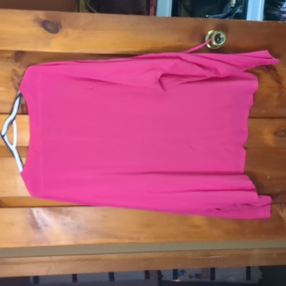 ONE A* 'ruchable' sleeve round neck tunic top blouse batwing style sleeve - Picture 7 of 10